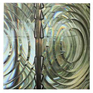 Frensel Lens, Cape Blanco Lighthouse, Oregon Coast Ceramic Tile