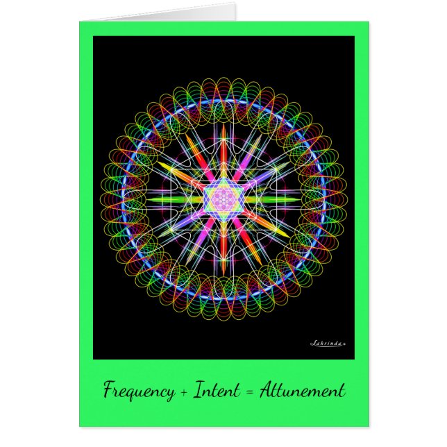 Frequency + Intent = Attunement (Front)