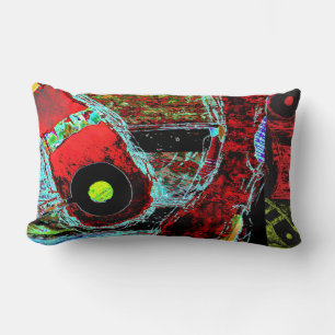 Frequency Serpent –  Abstract Energy Throw Pillow
