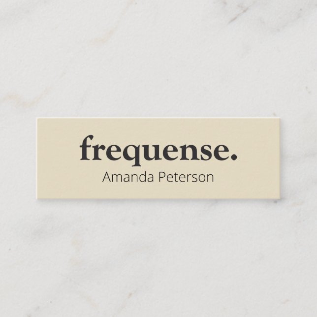 Frequense. Mini Business Card (Front)