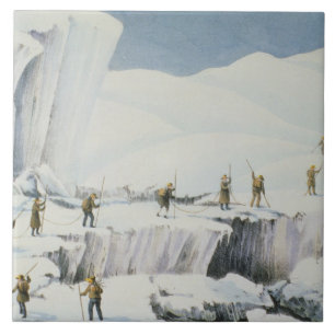 Frequent Appearance of the Ice with Bridges of Sno Ceramic Tile