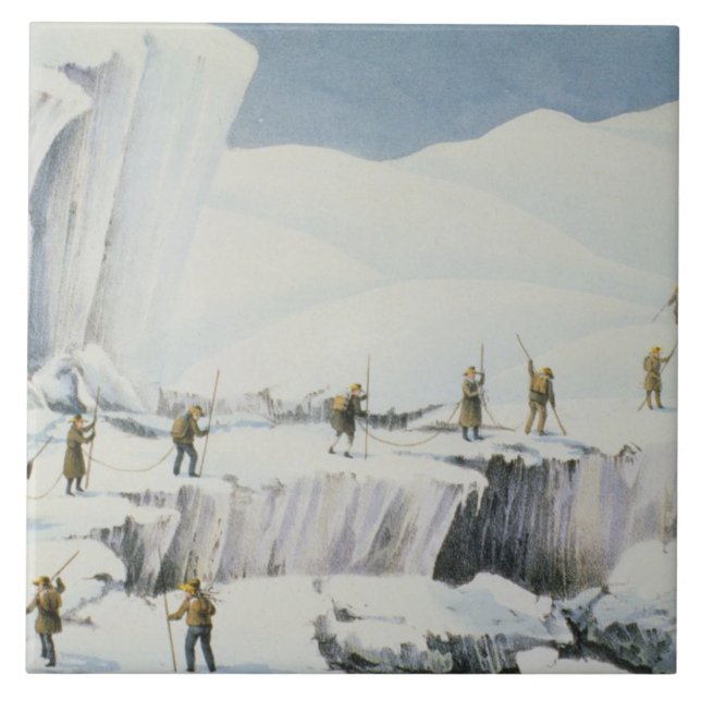 Frequent Appearance of the Ice with Bridges of Sno Ceramic Tile (Front)