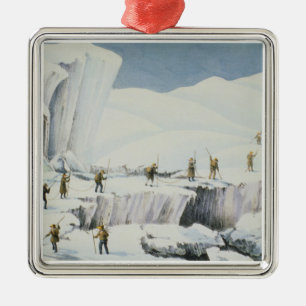 Frequent Appearance of the Ice with Bridges of Sno Metal Tree Decoration