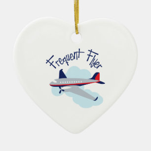 Frequent Flyer Ceramic Tree Decoration