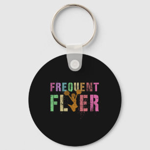 Frequent Flyer Club Cheerleading Team Cheerleader Key Ring