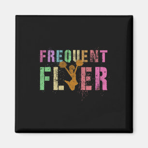 Frequent Flyer Club Cheerleading Team Cheerleader Magnet