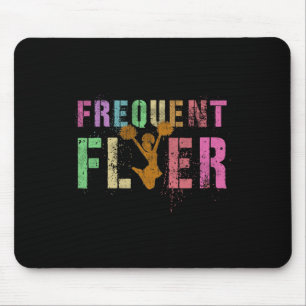 Frequent Flyer Club Cheerleading Team Cheerleader Mouse Pad
