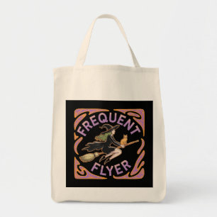 Frequent Flyer Witch A Funny Halloween Take  Tote Bag