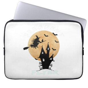 Frequent Flyer Witch Halloween T-Shirt Perfect Laptop Sleeve