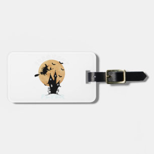 Frequent Flyer Witch Halloween T-Shirt Perfect Luggage Tag