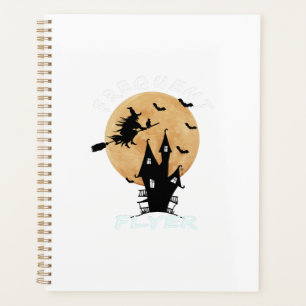 Frequent Flyer Witch Halloween T-Shirt Perfect Planner