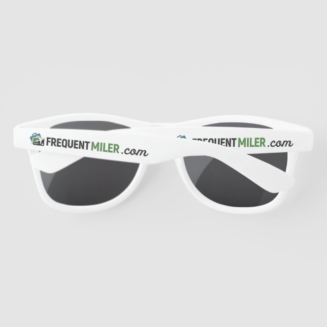 Frequent Miler White Sunglasses (Back)