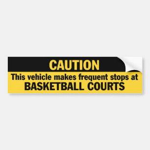 Frequent Stops (Basketball) Bumper Sticker
