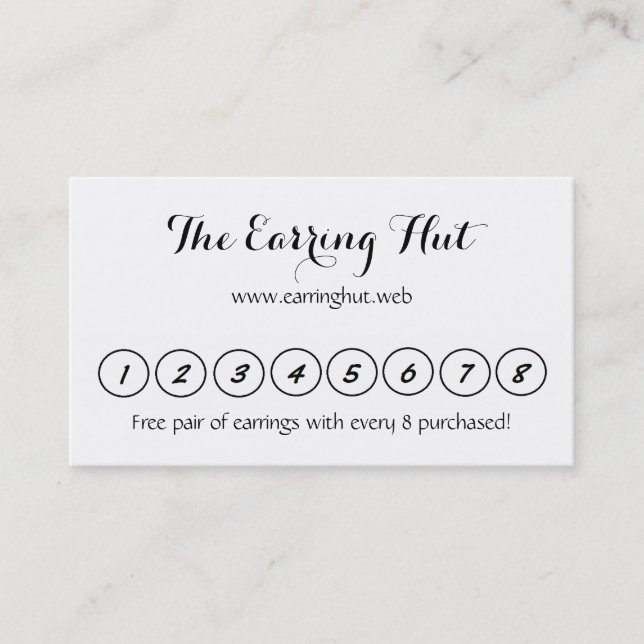 "Frequent Visitor" (8 Circles) Business Cards (Front)
