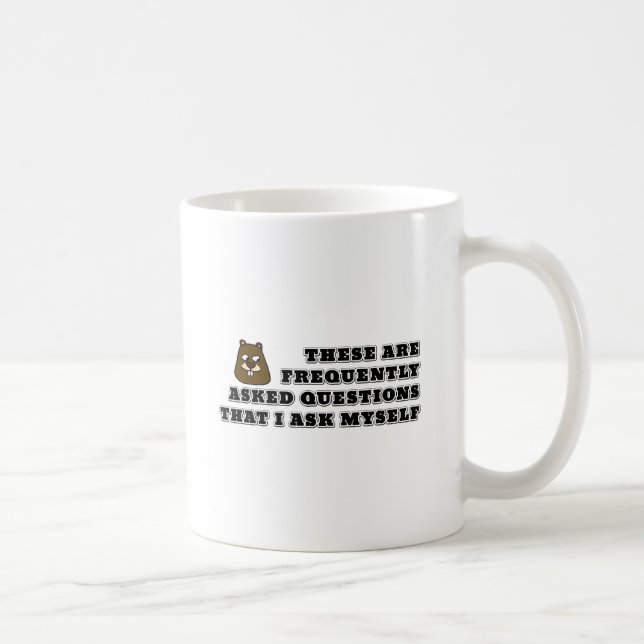 Frequently asked questions that I ask myself Coffee Mug (Right)