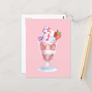 Fresas Con Crema Mexicanas  Postcard
