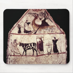 Fresco from the Tomb of Gaudio, c.480 BC Mouse Pad