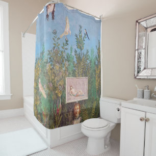 Fresco of a Garden Scene, Pompeii Shower Curtain
