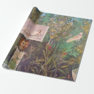 Fresco of a Garden Scene, Pompeii Wrapping Paper