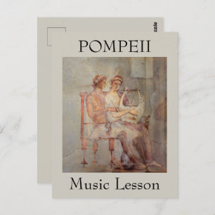 Fresco of a Music Lesson, Pompeii  Postcard