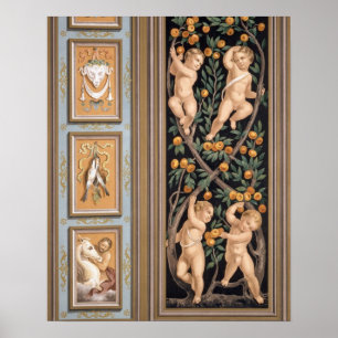 Fresco of Cupids from the Church of St. Ambroglio, Poster