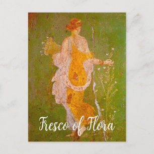 Fresco of Flora in Villa of Ariadne, Pompeii	 Postcard