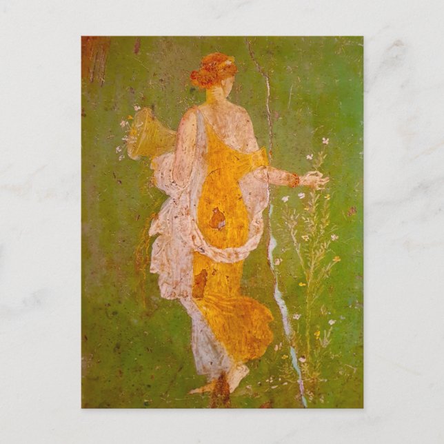 Fresco of Flora in Villa of Ariadne, Pompeii	 Postcard (Front)