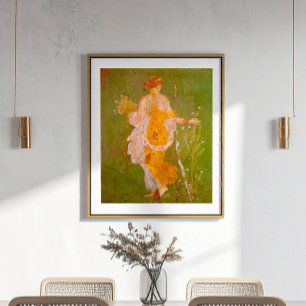 Fresco of Flora in Villa of Ariadne, Pompeii Poster