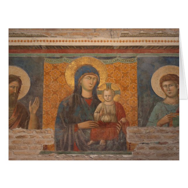 Fresco Of Madonna And Child (Front Horizontal)