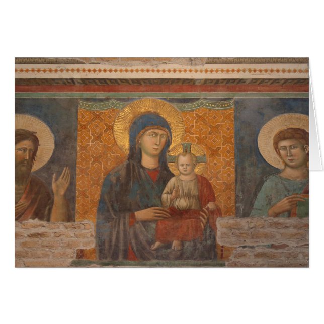 Fresco Of Madonna And Child (Front Horizontal)