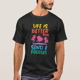 Frescobol Beach Tennis Paddle Ball Game Sport T-Shirt