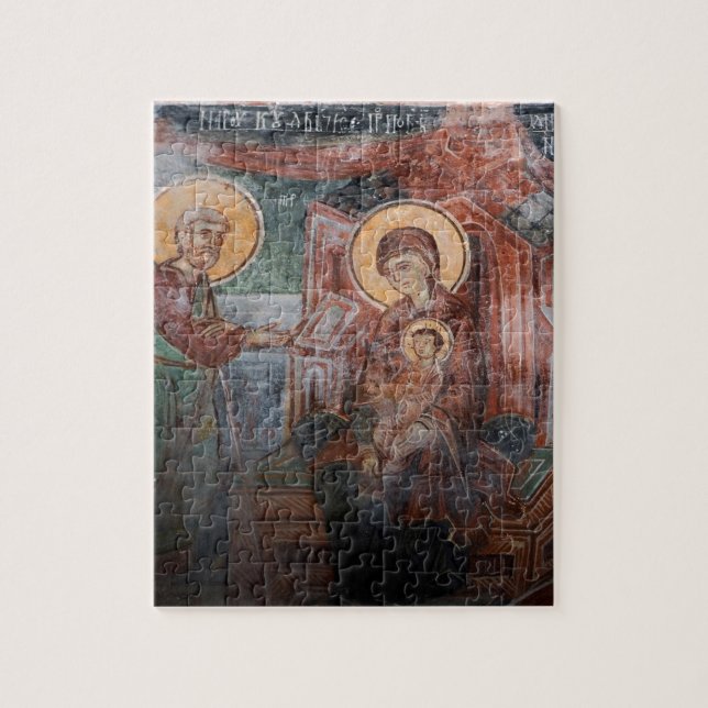 Frescoes from the 14th Century Serbian Church, 2 Jigsaw Puzzle (Vertical)