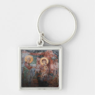 Frescoes from the 14th Century Serbian Church, 2 Key Ring