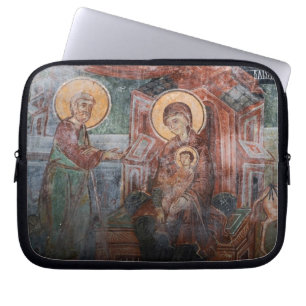 Frescoes from the 14th Century Serbian Church, 2 Laptop Sleeve