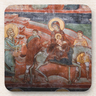 Frescoes from the 14th Century Serbian Church, Coaster