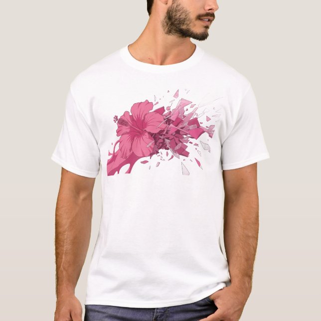 Fresh ABSTRACT FLOWER 13 Visual Design T-Shirt (Front)