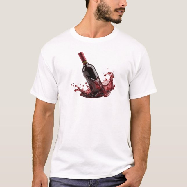 Fresh ABSTRACT WINE Artistic Expression T-Shirt (Front)
