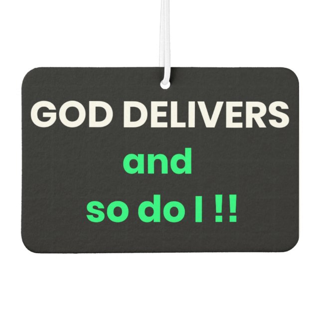 Fresh ALL day  Car Air Freshener (Front)