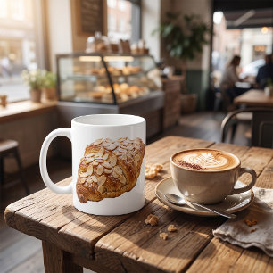 Fresh Almond Croissant French Pastry Coffee Mug