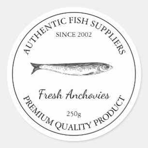Fresh Anchovy Fish Packaging Label