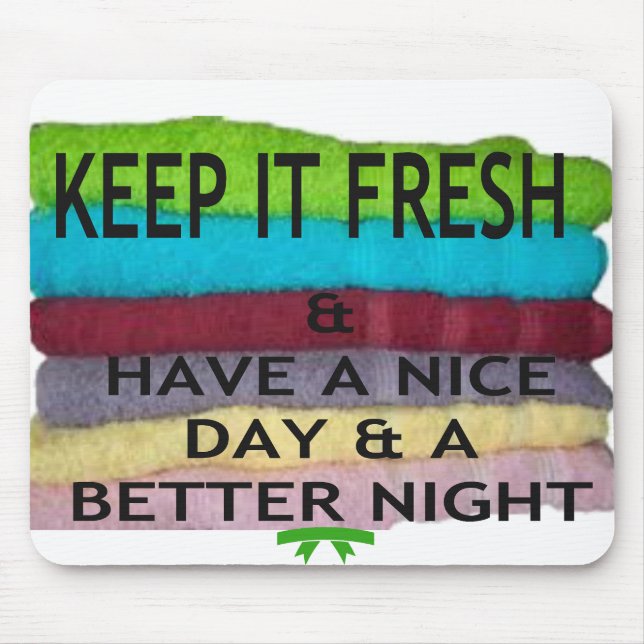 Fresh and Clean: Burst of Colour for a Fresh Start Mouse Pad (Front)