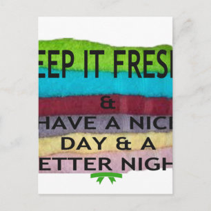 Fresh and Clean: Burst of Colour for a Fresh Start Postcard