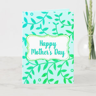 Fresh and Clean Mother's Day Card