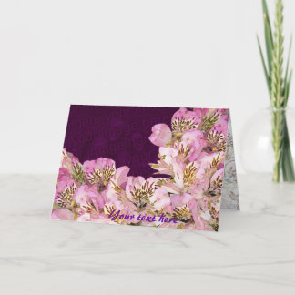 Fresh and lovely season flowers card