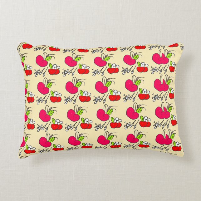 Fresh Apple Orchard Decorative Cushion (Front)