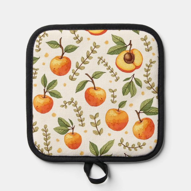 Fresh Apricot pattern Pot Holder (Front)