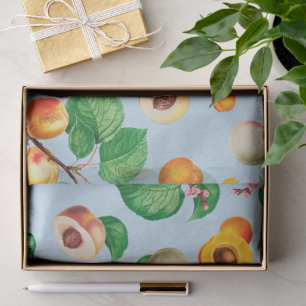 Fresh Apricot & Peach Orchard Pattern Tissue Paper