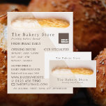 Fresh Baguette, Trendy Bakery Store Flyer<br><div class="desc">Fresh Baguette,  Trendy Bakery Store Advertising Flyers By The Business Card Store.</div>