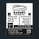 Fresh Baguettes, Bakers, Bakery Store Advert Flyer<br><div class="desc">Fresh Baguettes,  Bakers,  Bakery Store Advertising Flyers By The Business Card Store.</div>