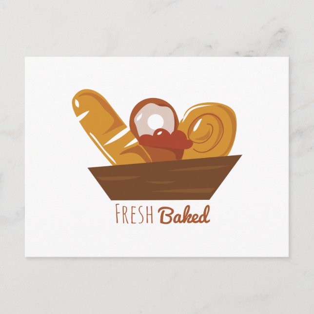 Fresh Baked Postcard (Front)